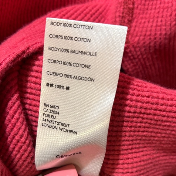 Free People We The Free Amelia Coral Long Sleeve Top High Low 100% cotton size M - Picture 9 of 11